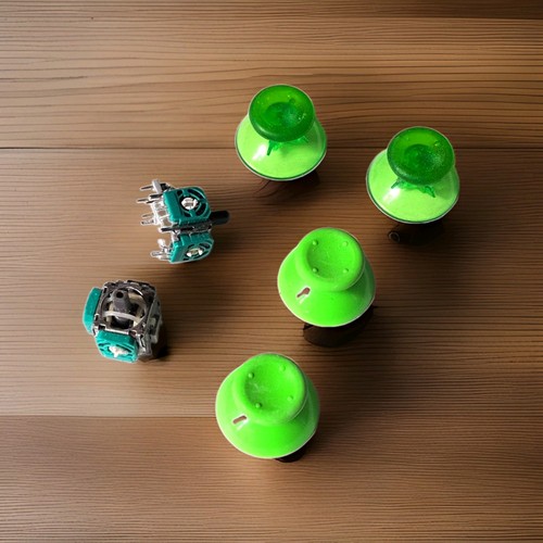 Green thumbstick analog - green,